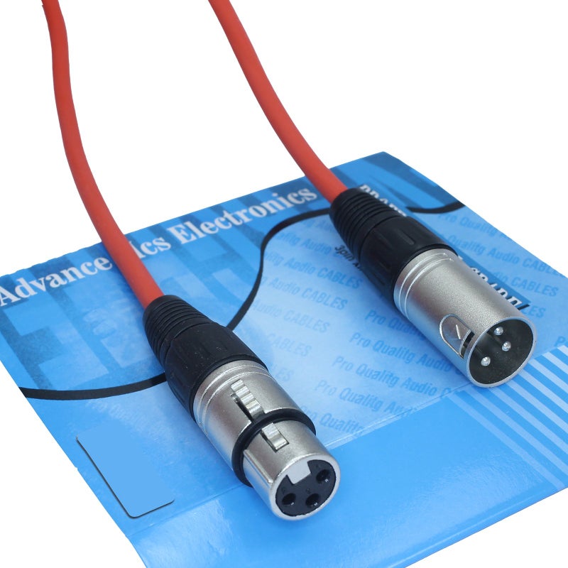 MCSPROAUDIO 20 Foot Male to Female XLR Microphone Cable (Orange) - Image 2